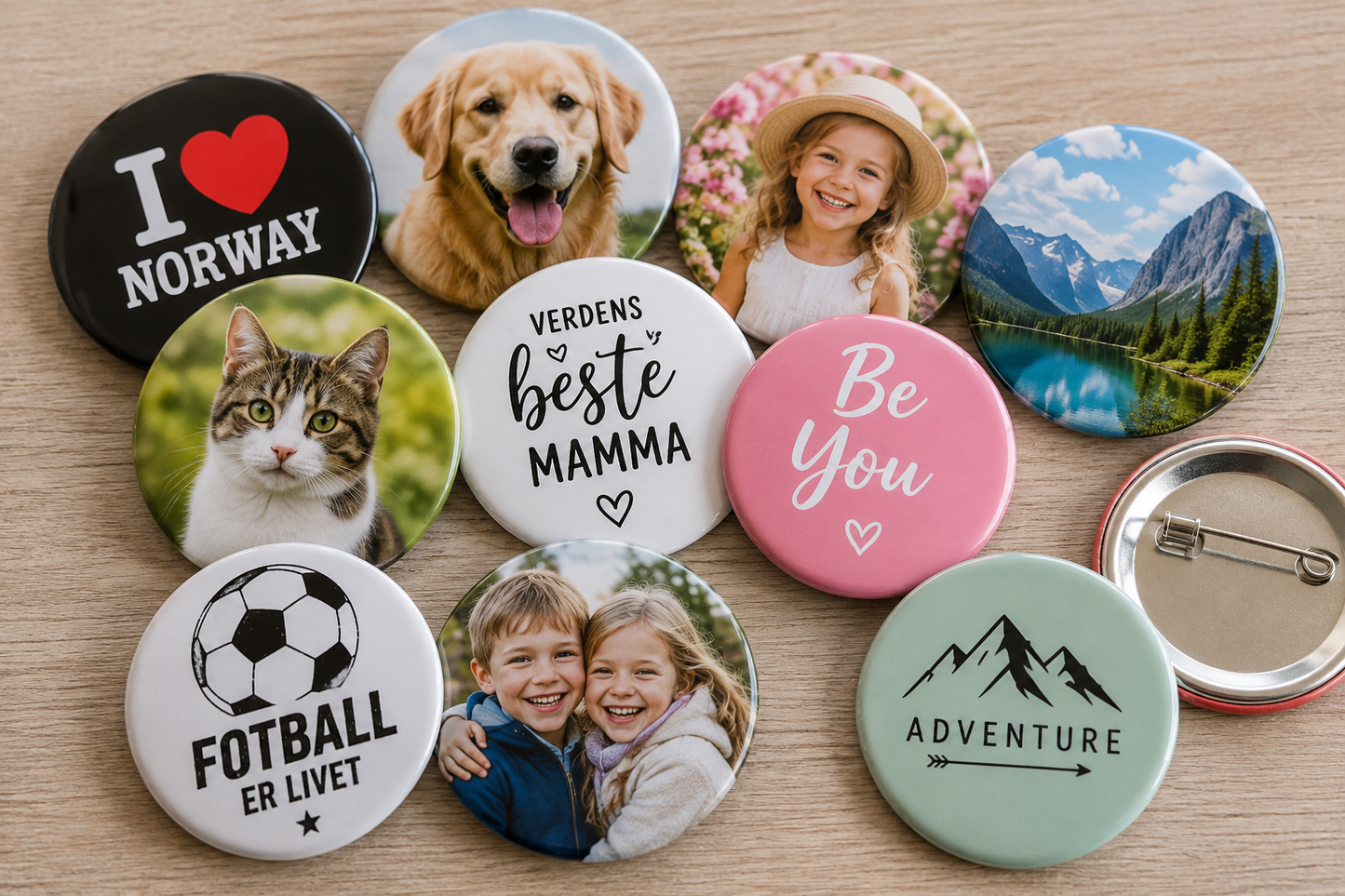 Buttons med eget motiv – 58 mm
